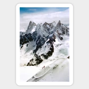 Chamonix Aiguille du Midi Mont Blanc Massif French Alps France Sticker